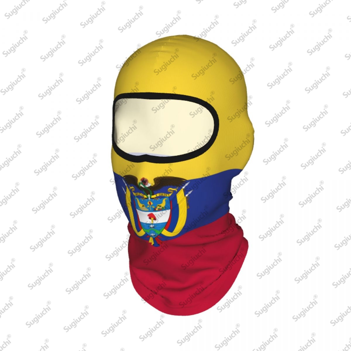 Helmet Full Face - Colombia Cycling Balaclava Full Face Ski