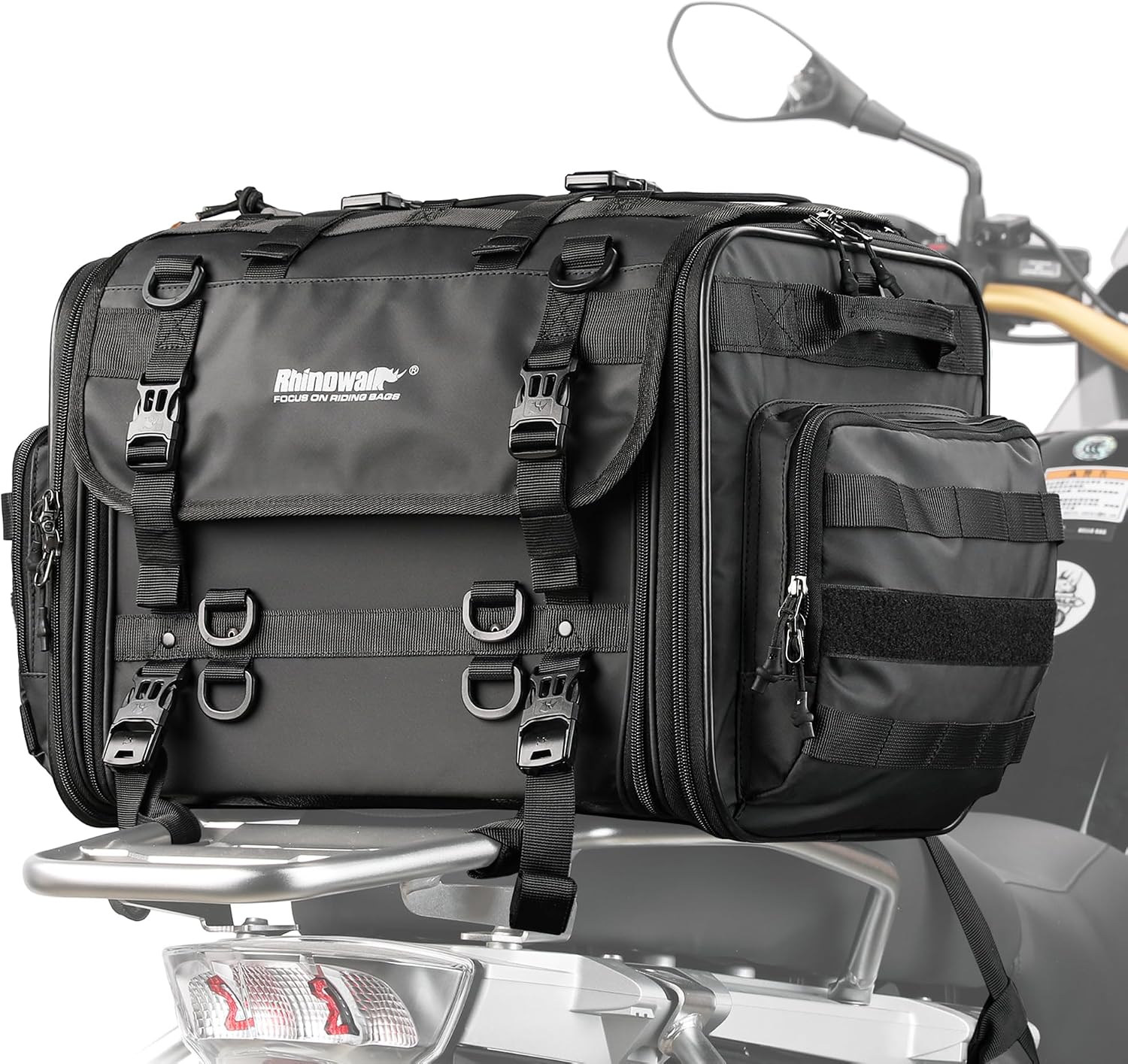 Tail Bag Rack - Motorcycle Tail Bag, Expandable Motorcycle Travel