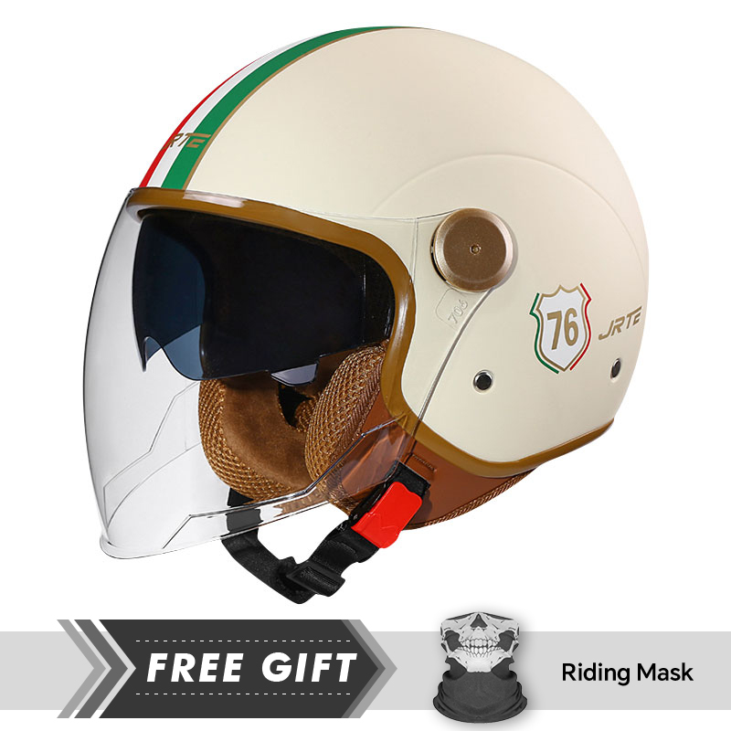 DOT ECE Approved Retro 3/4 Ope - Motorcycle Gear Store 评论和价格