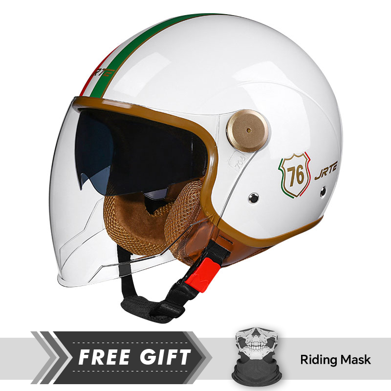 DOT ECE Approved Retro 3/4 Ope - Motorcycle Gear Store 评论和价格