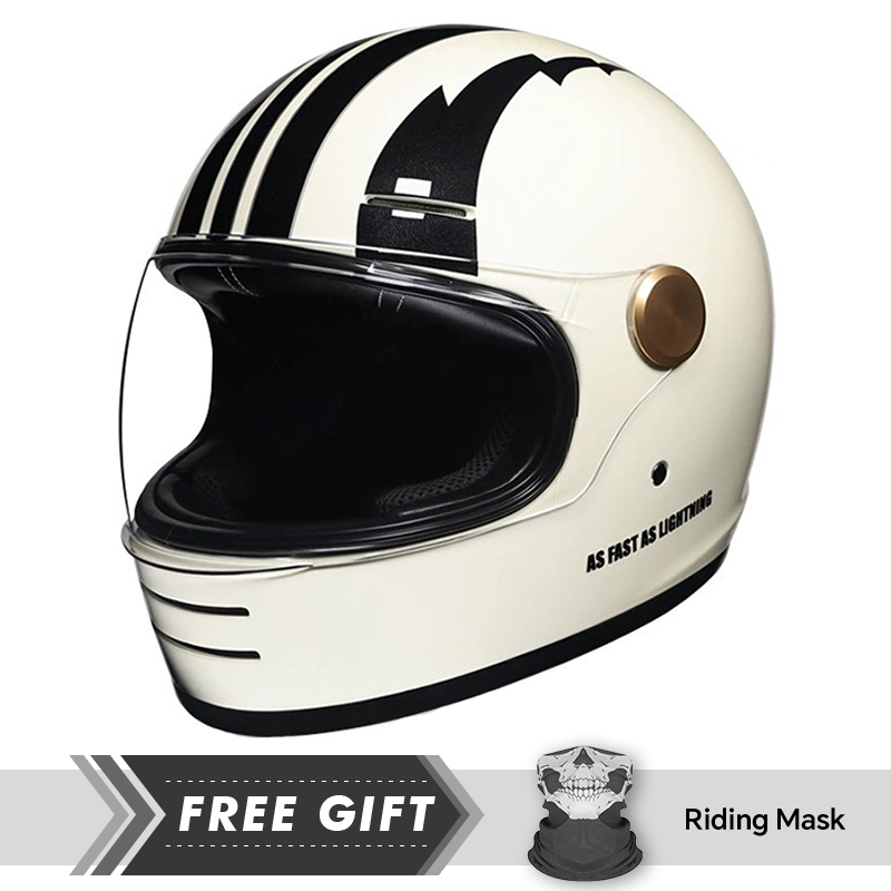 DOT Approved Retro Leather Ful - Motorcycle Gear Store 评论和价格