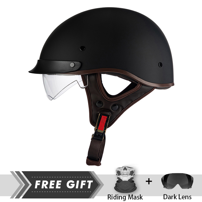 Crash Headpiece Half Face Helm - Motorcycle Gear Store 评论和价格