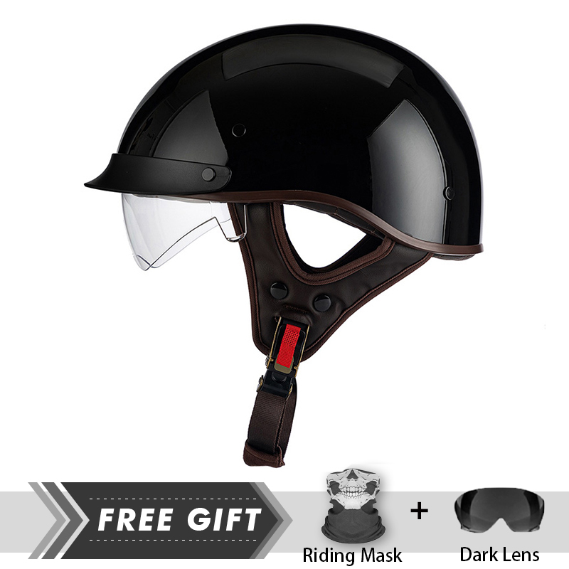 Crash Headpiece Half Face Helm - Motorcycle Gear Store 评论和价格