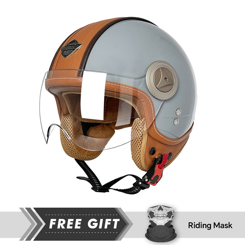 Open Face Helmet Motorcycle He - Motorcycle Gear Store 评论和价格