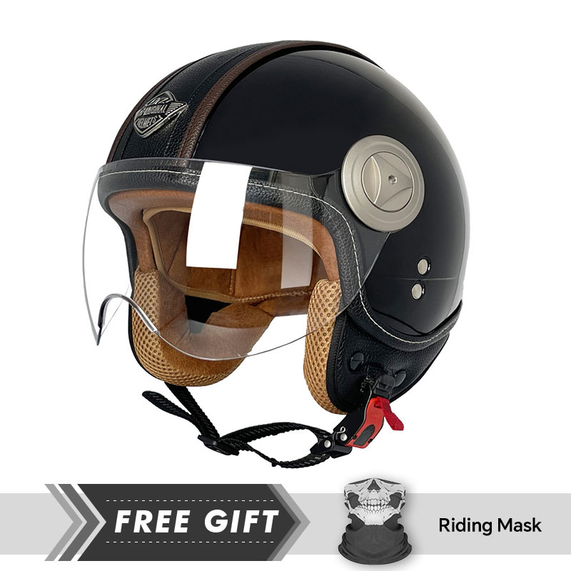 3/4 Open Face Helmet Vintage O - Motorcycle Gear Store 评论和价格