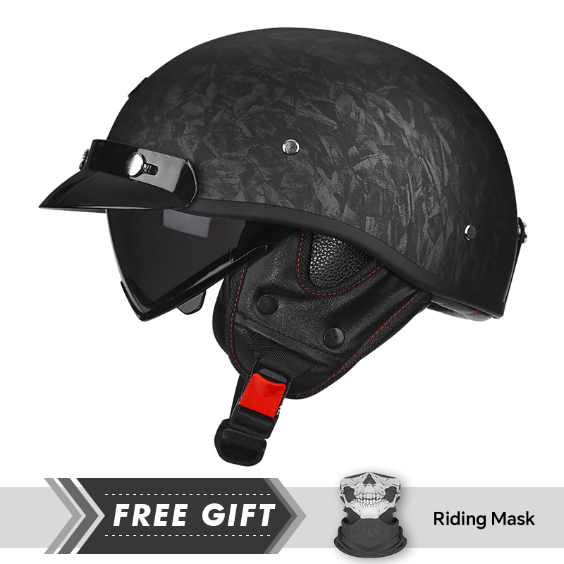 Half Motorcycle Helmet DOT ECE - Motorcycle Gear Store 评论和价格