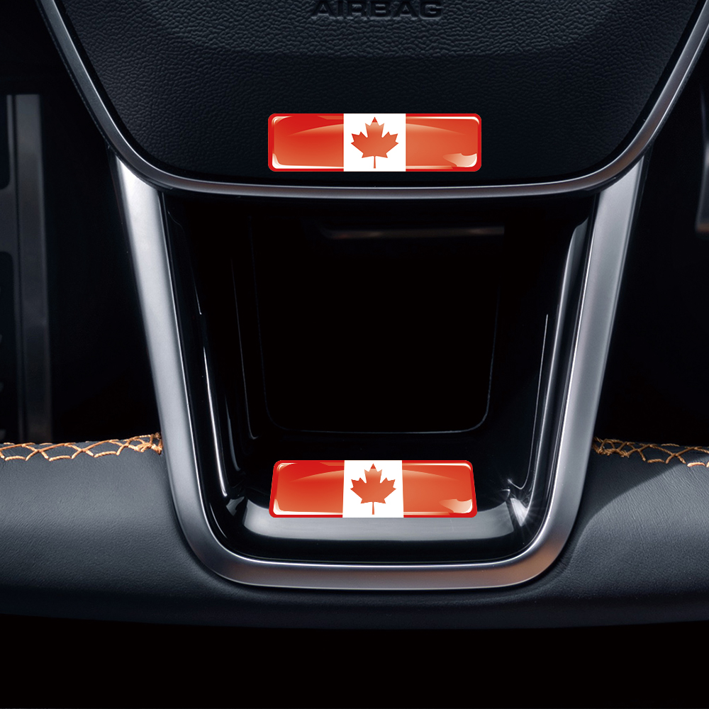 Canada Flag 3D Epoxy Resin Dec - Motorcycle Gear Canada 评论和价格