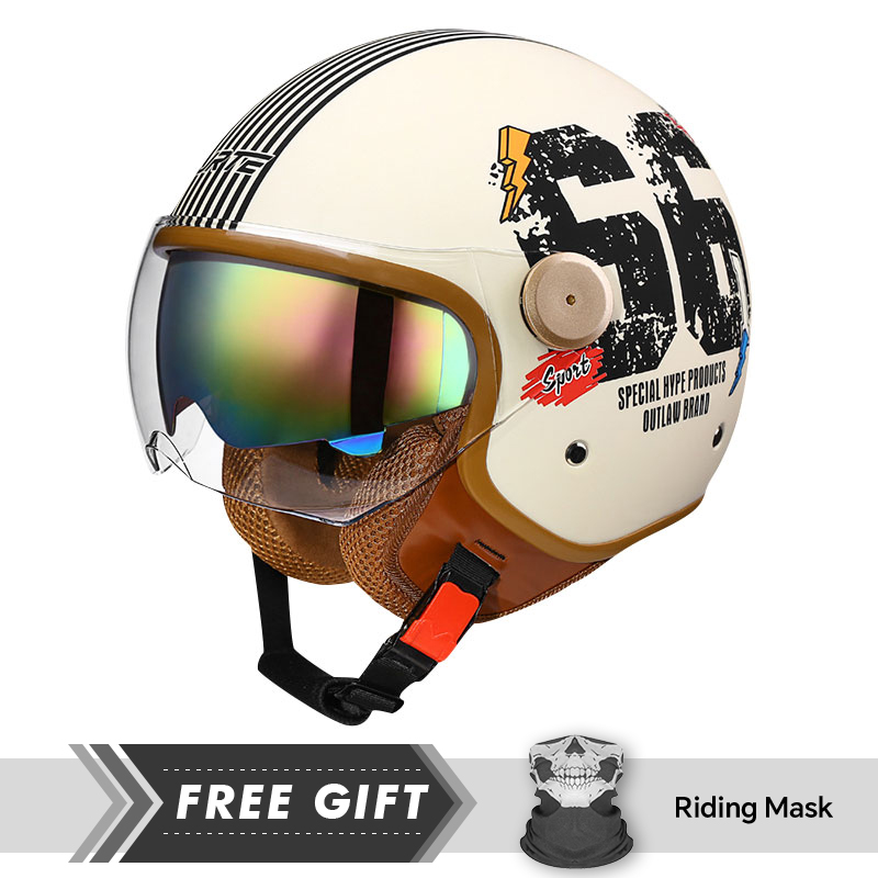 DOT Approved Open Face Helmet  - Motorcycle Gear Store 评论和价格