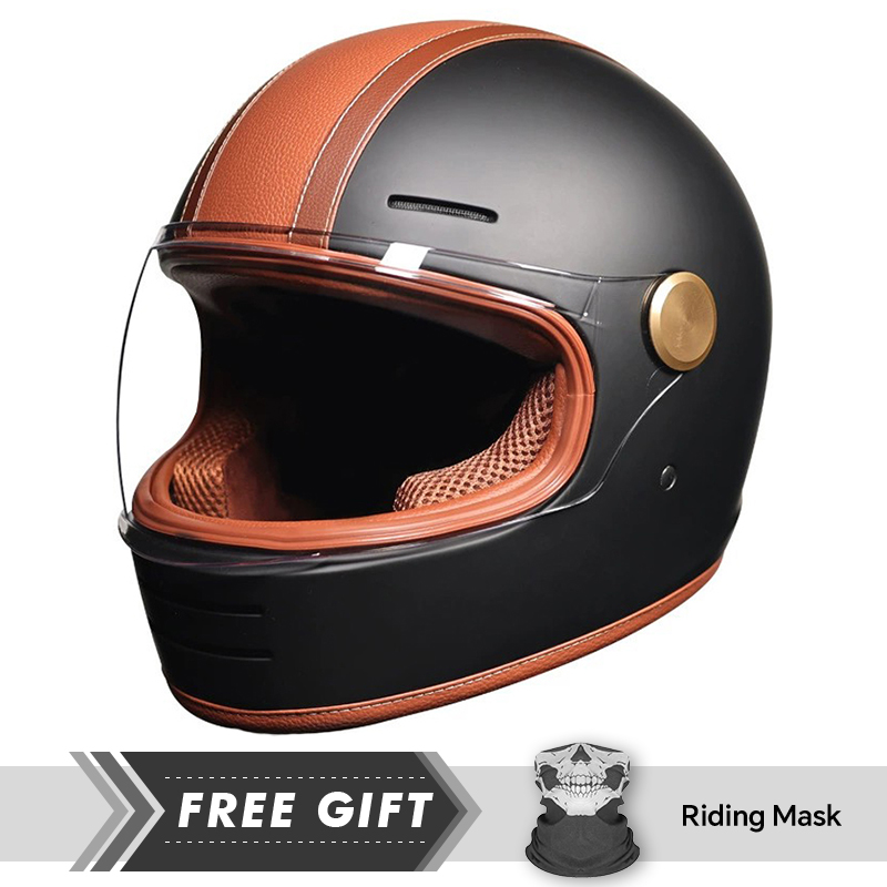 Men Women Leather Full Face Mo - Motorcycle Gear Store 评论和价格