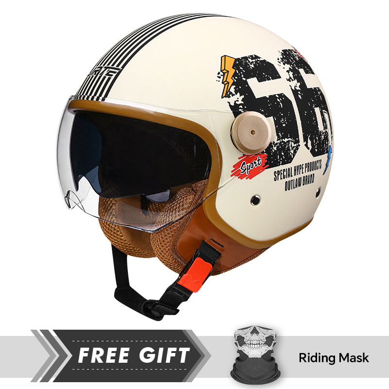 Adult Men Women Retro 3/4 Open - Motorcycle Gear Store 评论和价格