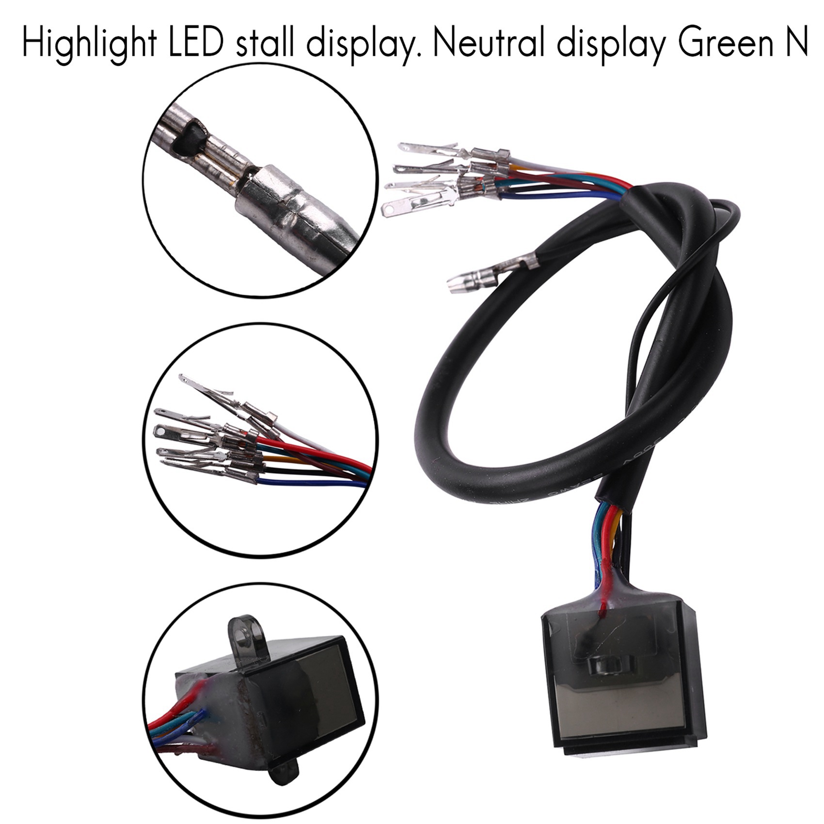 2X Green LED Universal N-6 Dig - Motorcycle Gear Indicator 评论和价格