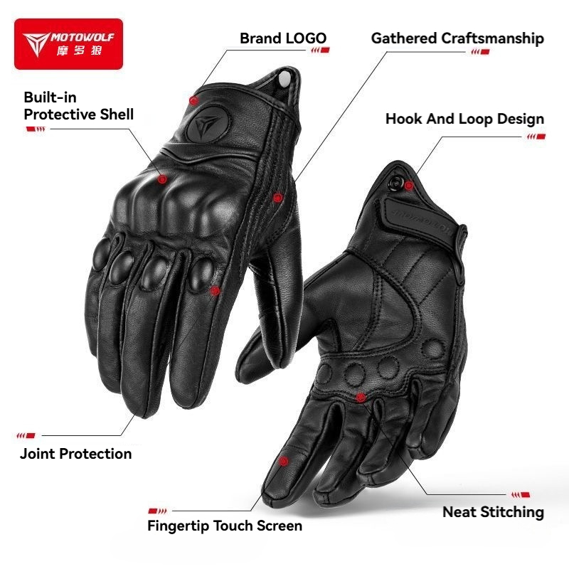 MOTOWOLF Motorcycle Gloves Men - Motorcycle Gear Adventure 评论和价格